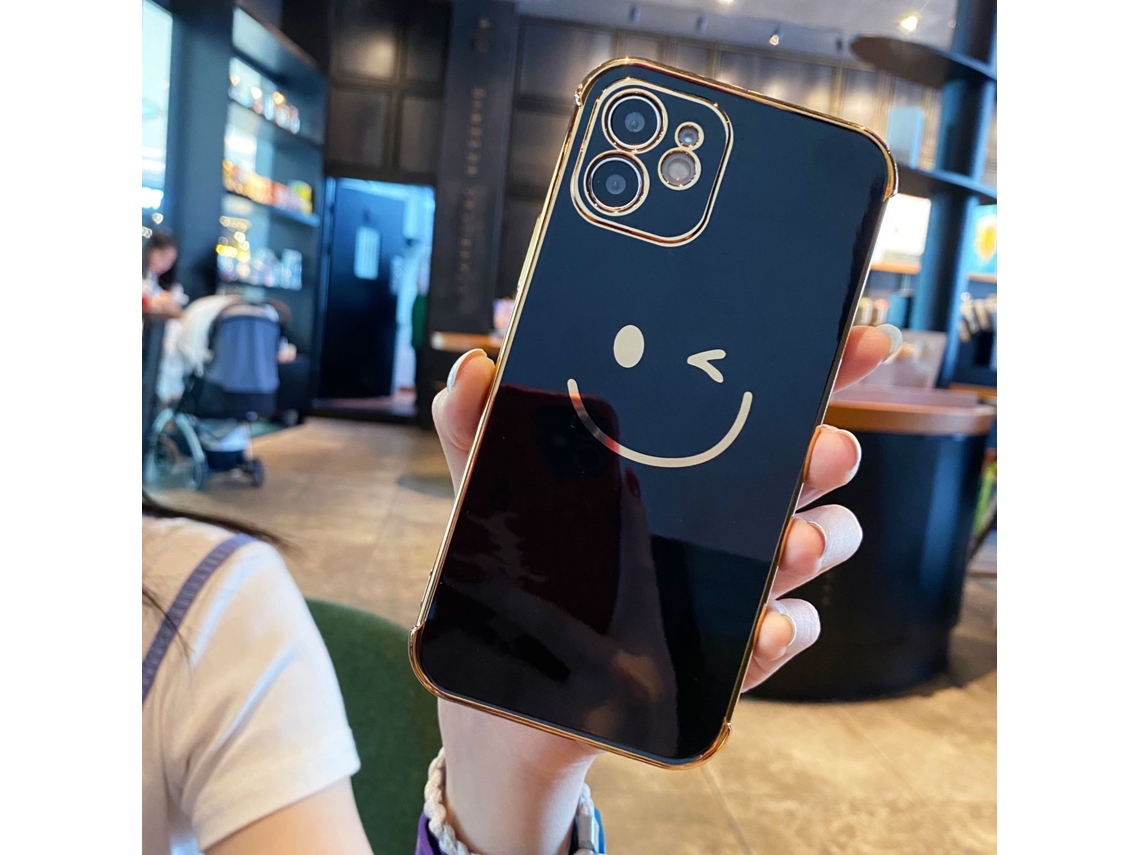Capa LAXISCREED Apple 11 Pro Preta com Smiley