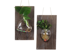 Conjunto de Vasos para Amor com Tabuletas de Madeira LAXISCREED