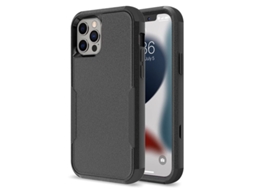 Capa para iPhone 13 Pro Max, com protetor de bumper, anti queda, preto | S/MARCA