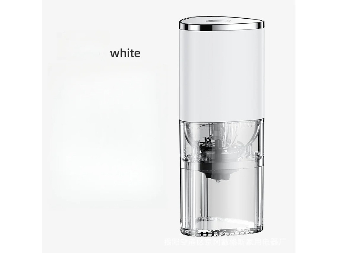 Moedor de café elétrico Yizhood com granulação ajustável (branco)