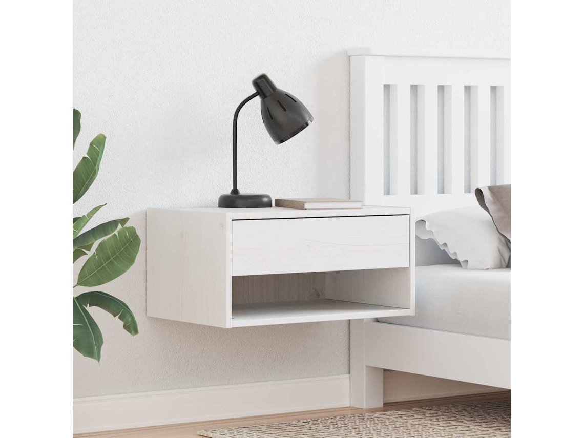 Vidaxl Mesa-de-cabeceira Com Gaveta Marrom Cera 50 X 32,5 X 24 Cm