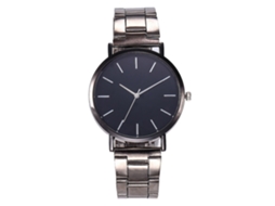 Reloj De Pulsera De Aleación Con Dial Redondo Analógico De Cuarzo (color Pistola)