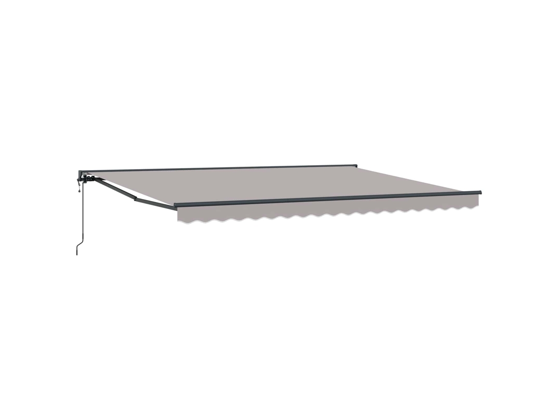 Vidaxl Toldo Retrátil Elétrico Cinzento-claro E Antracite 5 × 3,5 M
