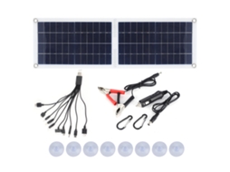 Painel solar dobrável Primerox 30w carregador USB DC para viagem camping outdoor | S/MARCA