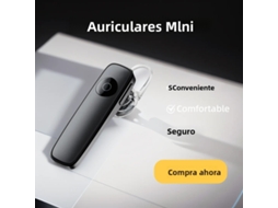 Mini Fones de Ouvido Estéreo Bluetooth, Chamadas em Modo Mãos livres, Microfone, Estilo Gancho de Orelha MDUG (preto)