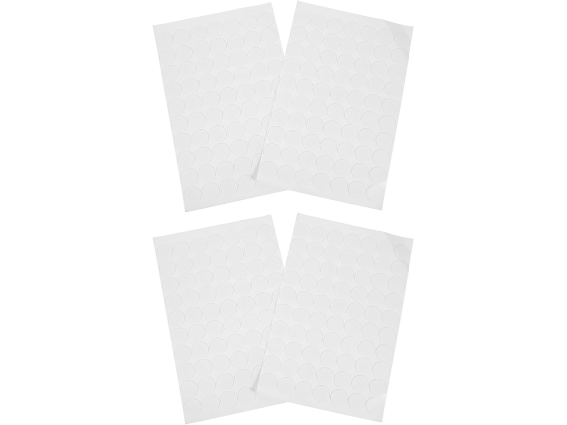 Aboofan 300 Unidades De Adesivos Redondos Dupla Face, Fita Adesiva Acrílica Resistente Para Fotos E Uso Em Prateleiras