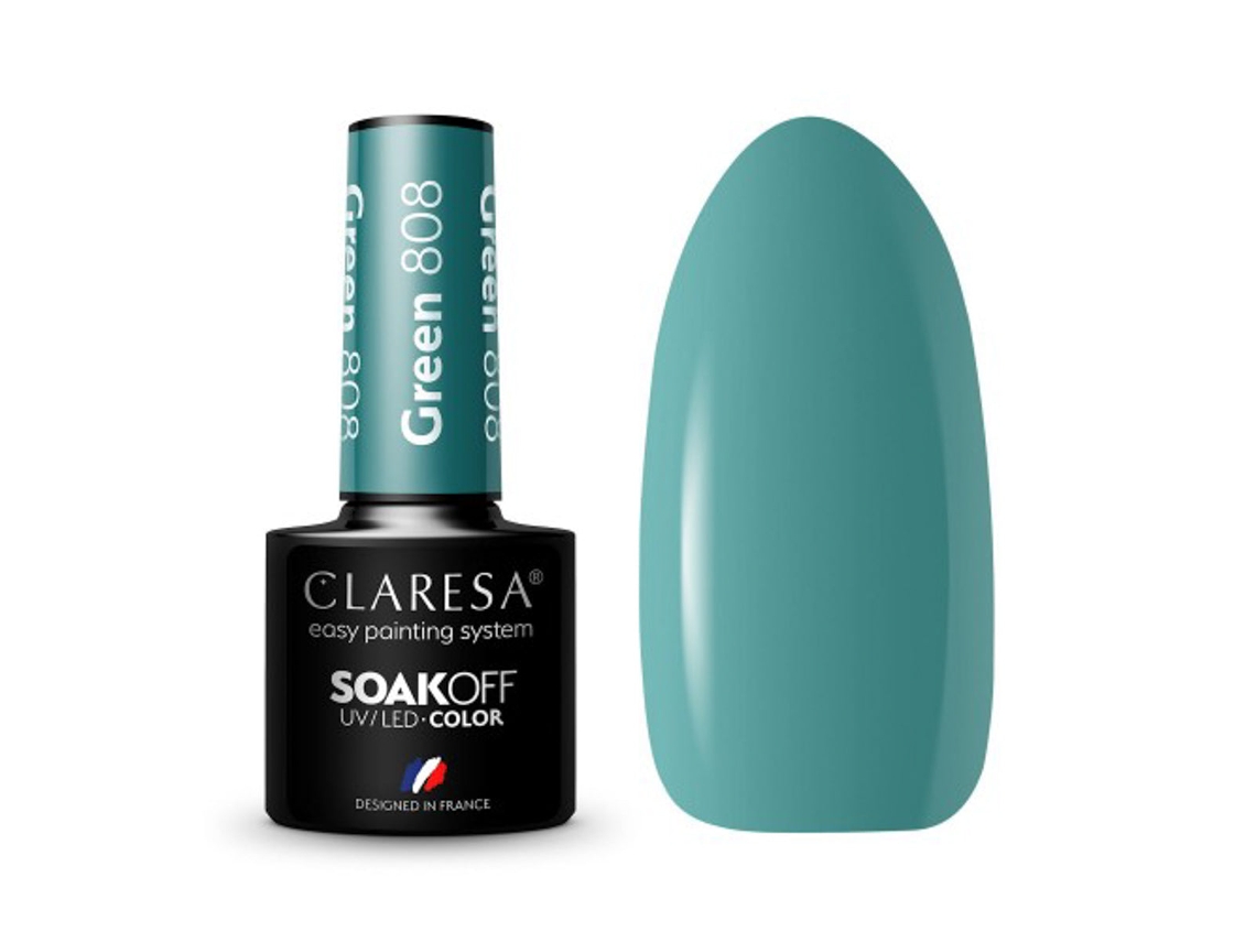Verniz Gel Claresa Green 808 (5 G)