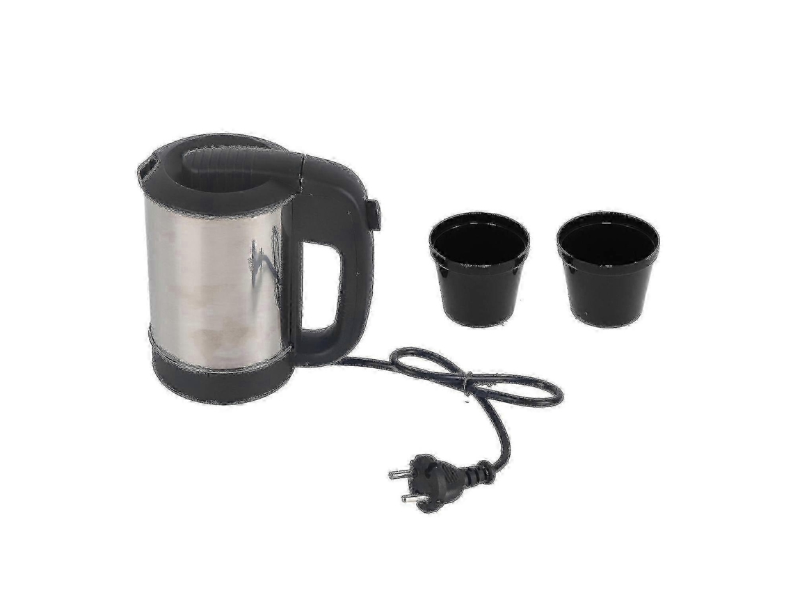 Lurelia Chaleira Elétrica Mini 0,5 L, Aço Inoxidável, Desligamento Automático, Portátil, Chaleira De Viagem, Capacidade De 22 L (ue)