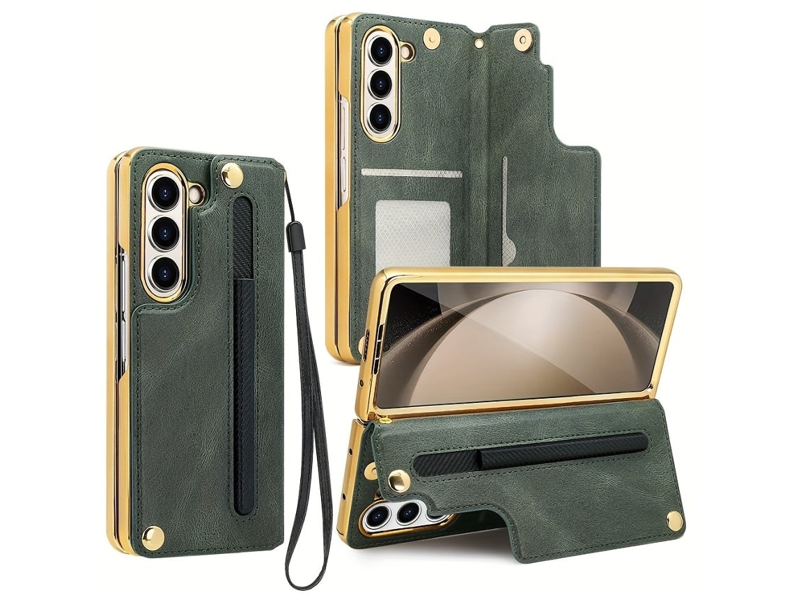 Capa Para Samsung Galaxy Fold4 Verde Veanxin