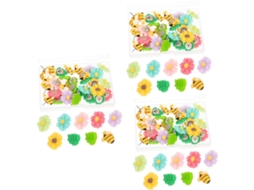 Conjunto Stobok De 3 Tachinhas Decorativas Desenho Animado Para