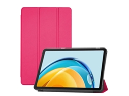 Capa Tripla de Couro Ecológico ILIKE Apple Ipad 10 9'' 10T Gen 2022 Rosa Coral