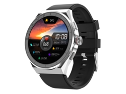 Pulseira De Silicone De 1,45 Polegadas, Smartwatch À Prova D'água Ip68, Chamadas Bluetooth/nfc (prateado)