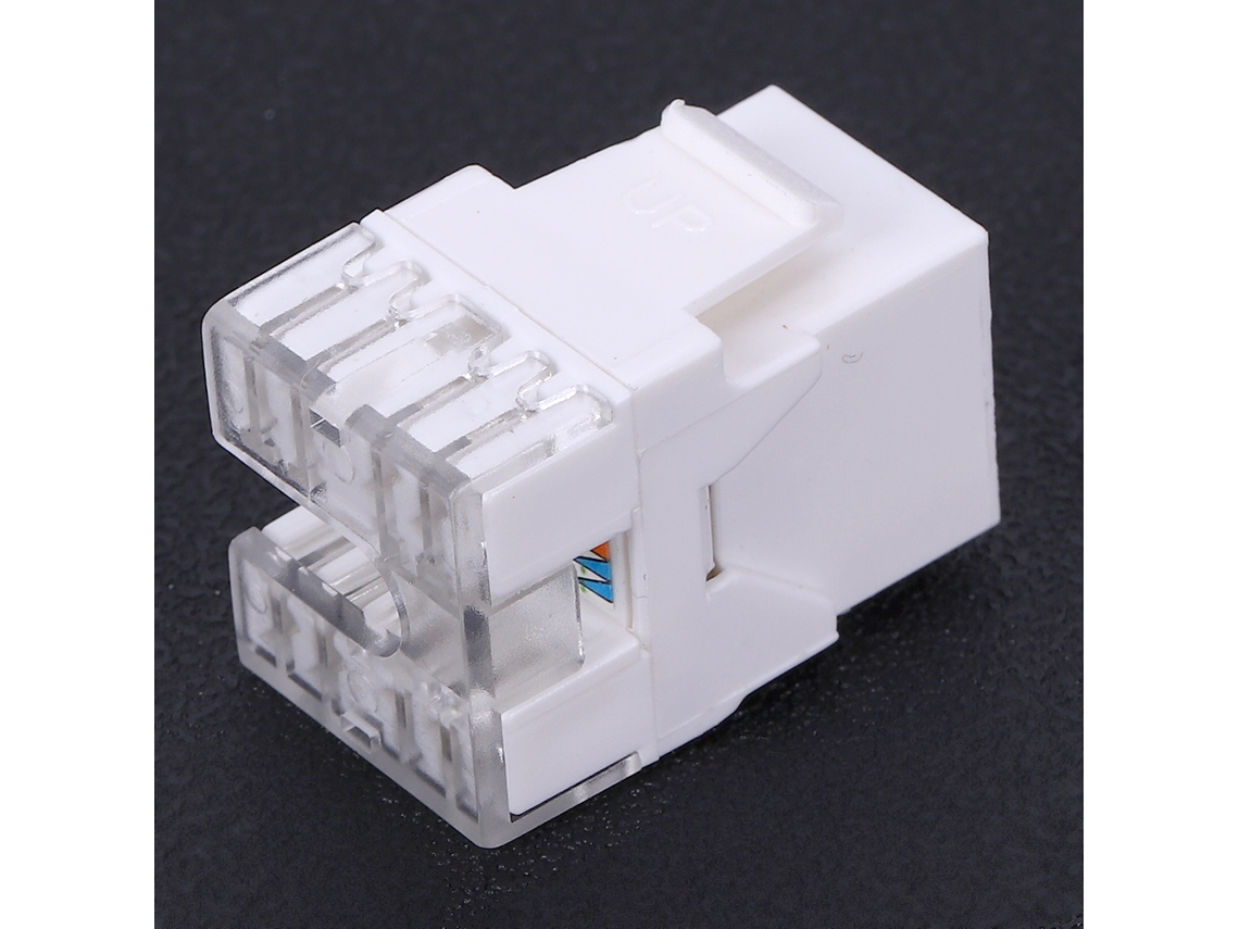 2 Peças Módulo Cat6 Rj45 Sem Blindagem 180 Graus Componente Eletrônico De Informática