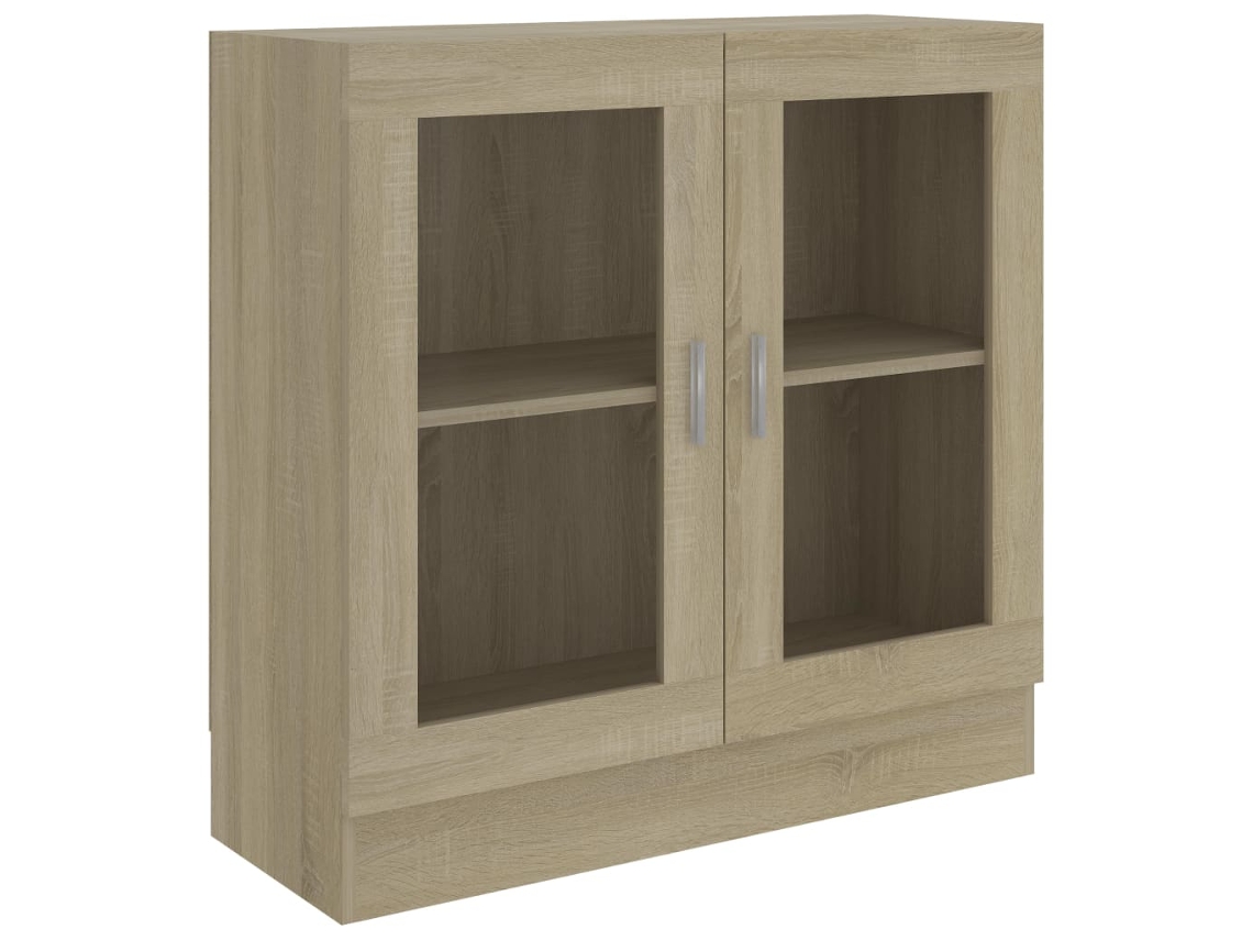 Vitrine Cabinet, Vitrine Cabinets Vidaxl Marrom Madeira Processada (n/a)