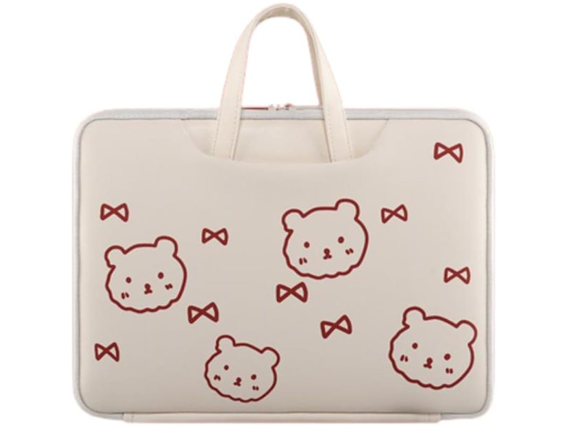 Bolsa Para Laptop Fofa Para Mulheres, Capa Para Laptop Com Estampa Fofa, Capa Para Laptop Kawaii Pad, Bolsa Para Laptop Slowmoose (15 Polegadas, Urso)