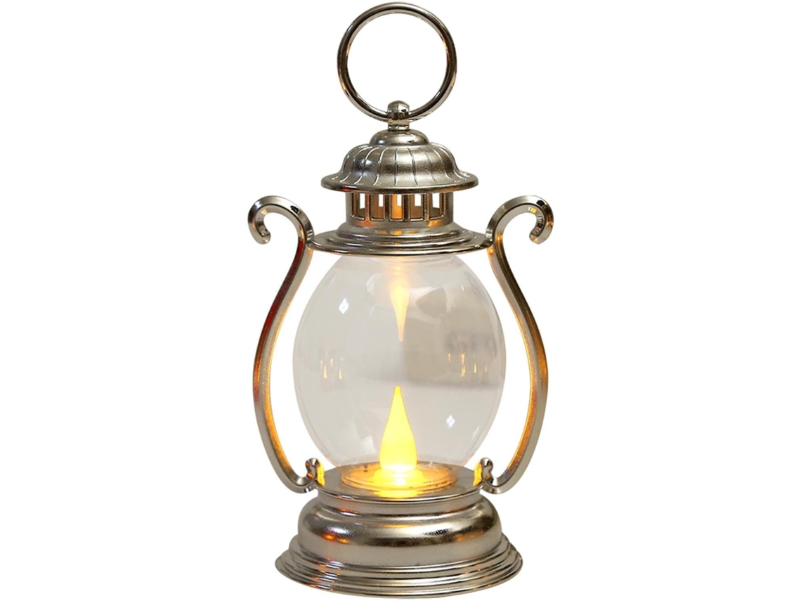 Abajur De Mesa Vintage Portátil Com Design Redondo