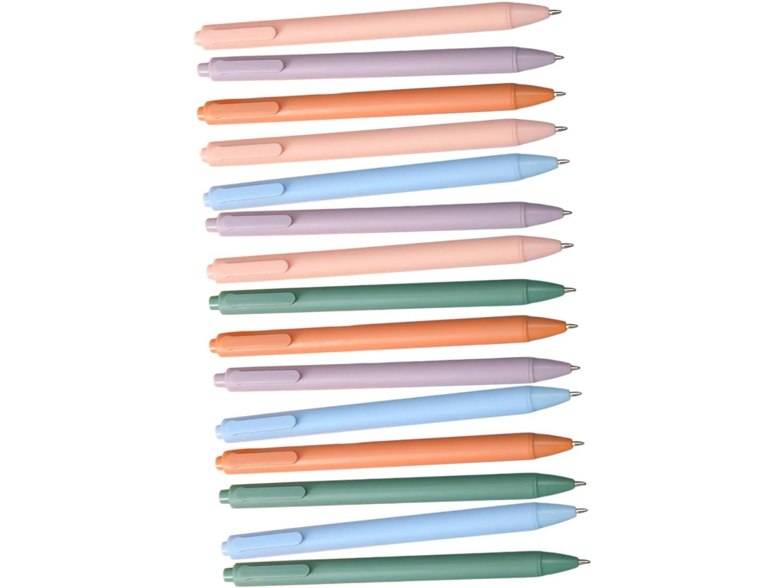 Conjunto De 15 Canetas Gel Uonlytech Para Assinatura, Com Botão