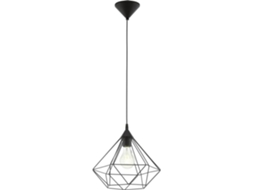 Candeeiro Suspenso EGLO 325 Tarbes (Preto - E27 - 1 x 60 W - Aço)