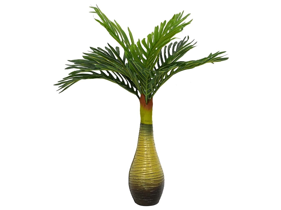 Vidaxl Planta De Palmeira Artificial 9 Folhas 70 Cm Verde