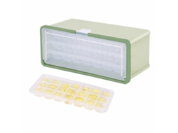 Bandeja Extraível Para Cubos De Gelo, Verde, Liberação Fácil, Silicone, Sem Bpa, Utensílio Cozinha