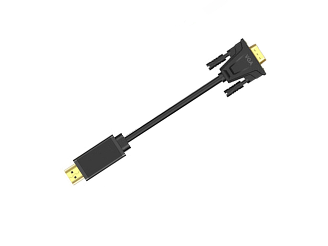Cabo Adaptador Hdmi Para Vga, Conversão De Vídeo Hd, Saída Síncrona 1080p 60hz