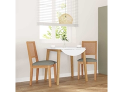 Vidaxl Cadeiras De Jantar Com Almofadões 2 Pcs Madeira Maciça