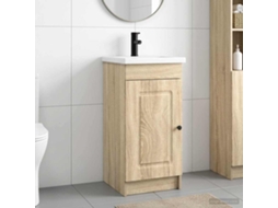 Vidaxl Gabinete De Banheiro Com Pia Carvalho Sonoma 42 X 40 X 84,5 Cm