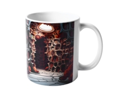 Caneca Cerâmica 3d Efeito Espacial com Alça Design