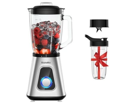 Biolomix Sf701 Liquidificador De Smoothie 1300w Com Jarro De Vidro De 1.5l 2 Configurações De Velocidade Função Pulsar