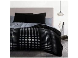 Juego De Funda Nrdica De Microfibra Steevy Funda Nrdica De 240 X 260 Cm 2 Fundas De Almohada De 63 X 63 Cm Negro Home Linge Passion