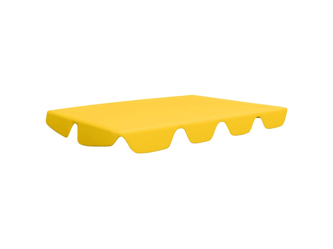 Toldo suplente para baloiço de jardim 188/168x145/110cm amarelo MAISON EXCLUSIVE