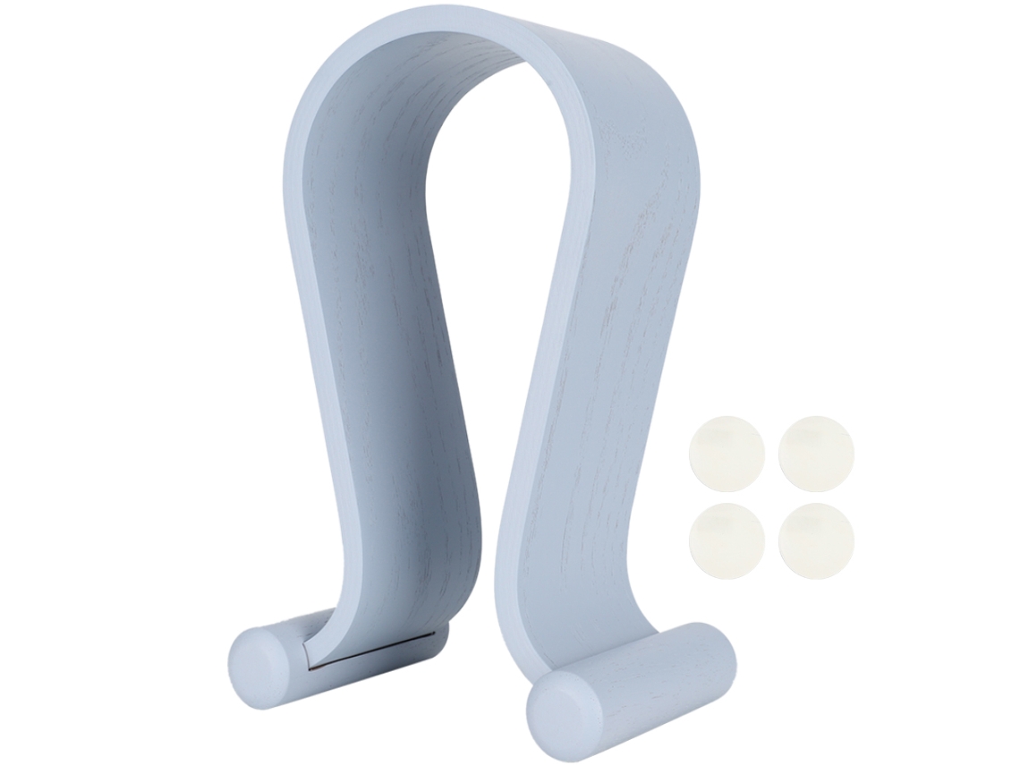 Suporte Para Fones De Ouvido (para Pendurar Fones De Ouvido De Alta Gama, Exibição E Armazenamento) Carvalho Azul Claro