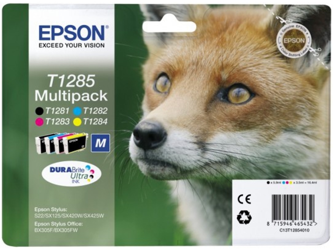 Pack 4 Tinteiros EPSON T1285 Cores (C13T12854020)