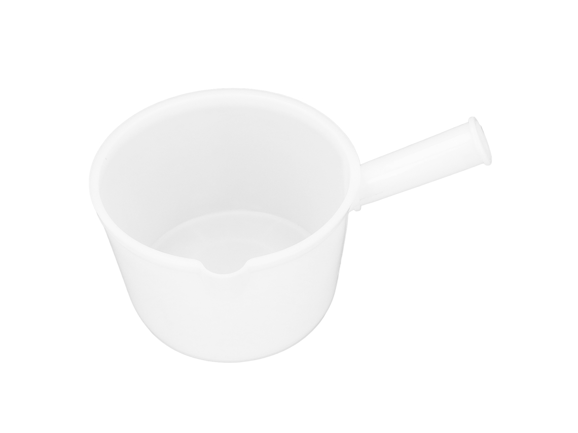 Cucharón De Plástico Com Cabo Curto Para Jardim Agricultura Banho Cozinha Verduras Branco