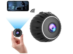 Minicâmera espiã Bestvite X10 HD 1080P com visão noturna sem fio e detecção de movimento, câmera de segurança residencial WiFi preta