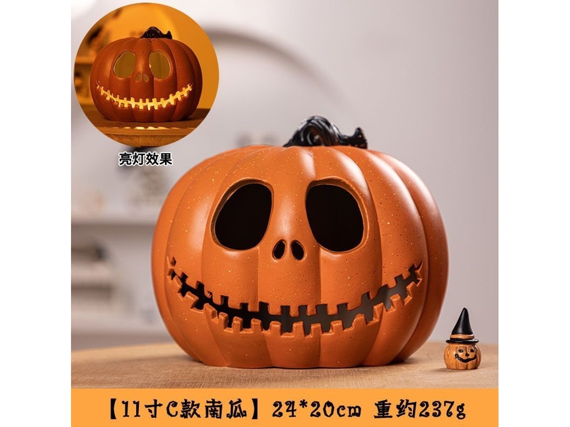 Laxiscreed Abóbora Lumiosa De Halloween Para Decoração De Crianças E Cenários, 11 Polegadas C