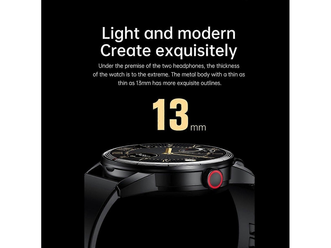 Smartwatch 2 Em 1 Com Fone De Ouvido Bluetooth À Prova D'água