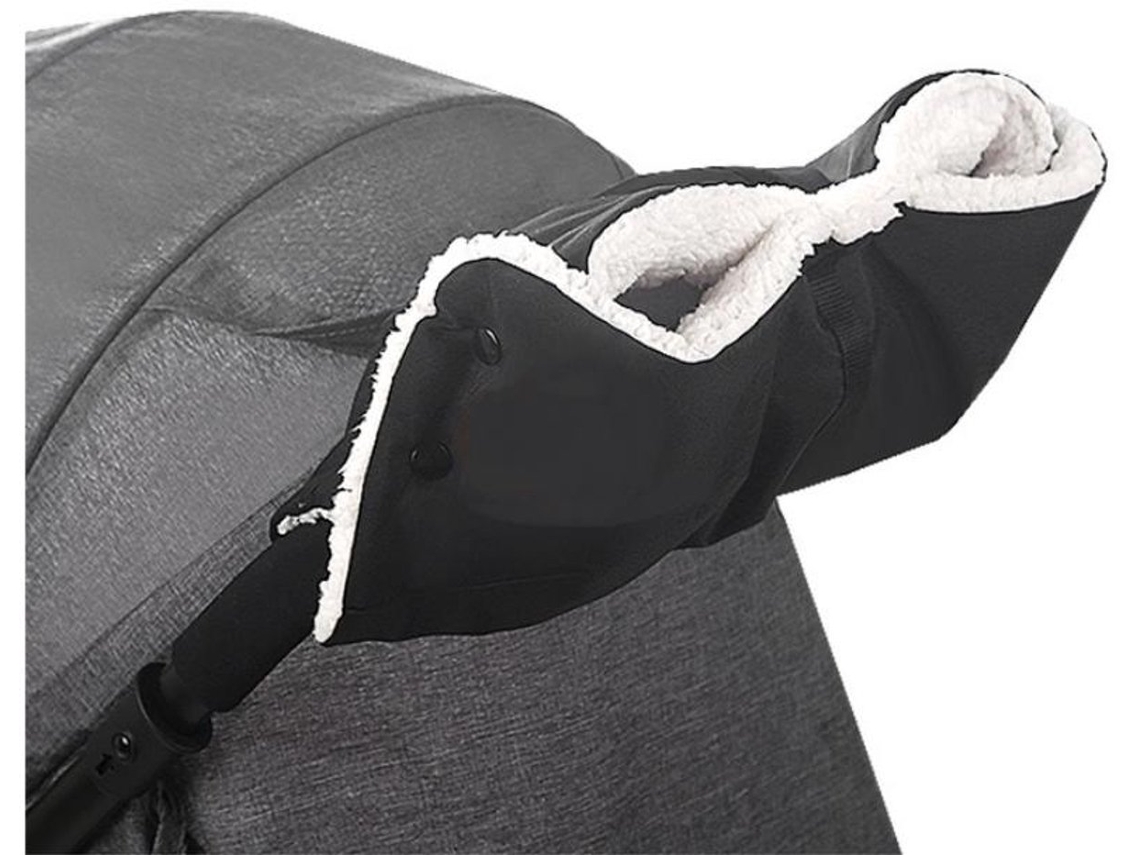 Luvas Aquecedoras para Carrinho de Bebê, Lã, Preto, 46 X 23 Cm, Resistentes Ao Vento e Frio AQUAFORGE