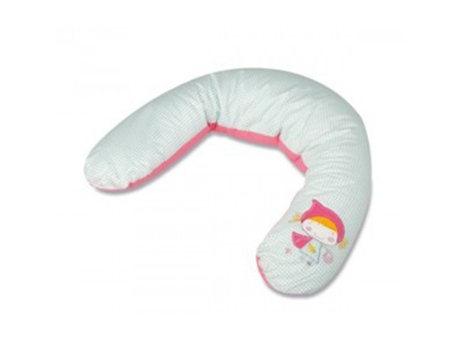 Almofada de Amamentação PIRULOS de Amamentação Capuchinho Vermelho Branco/Rosa