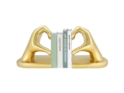 Suporte para livros decorativo Baok Heart Hands, enfeite de prateleira, decoração de interiores.