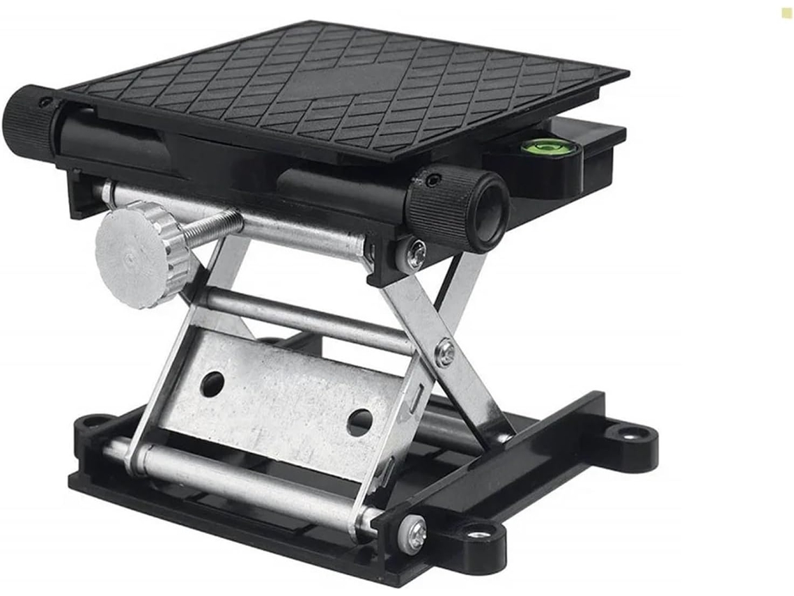 Mesa elevatória tipo Tesoura, ajustável manualmente, em Liga de