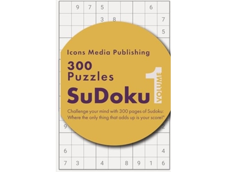 Livro 300 Easy Level Sudoku Puzzles Volume 1 de Icons Media Publishing (Inglês)