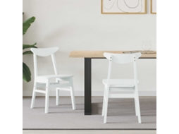 Vidaxl Cadeiras De Jantar 2 Pcs Branco 42 X 47,5 X 81 Cm