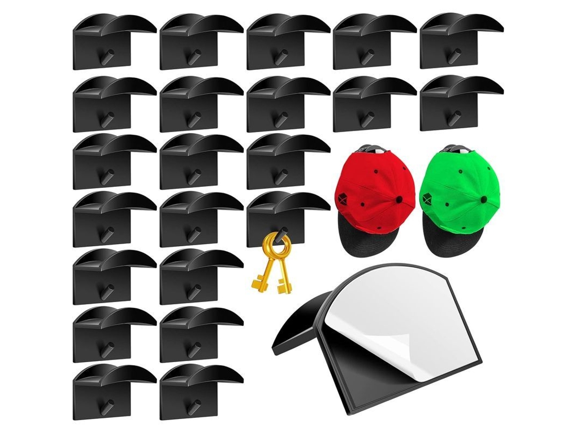 Ganchos de Chapéu Adesivos Modernos para Parede 8 unidades Nova LINE