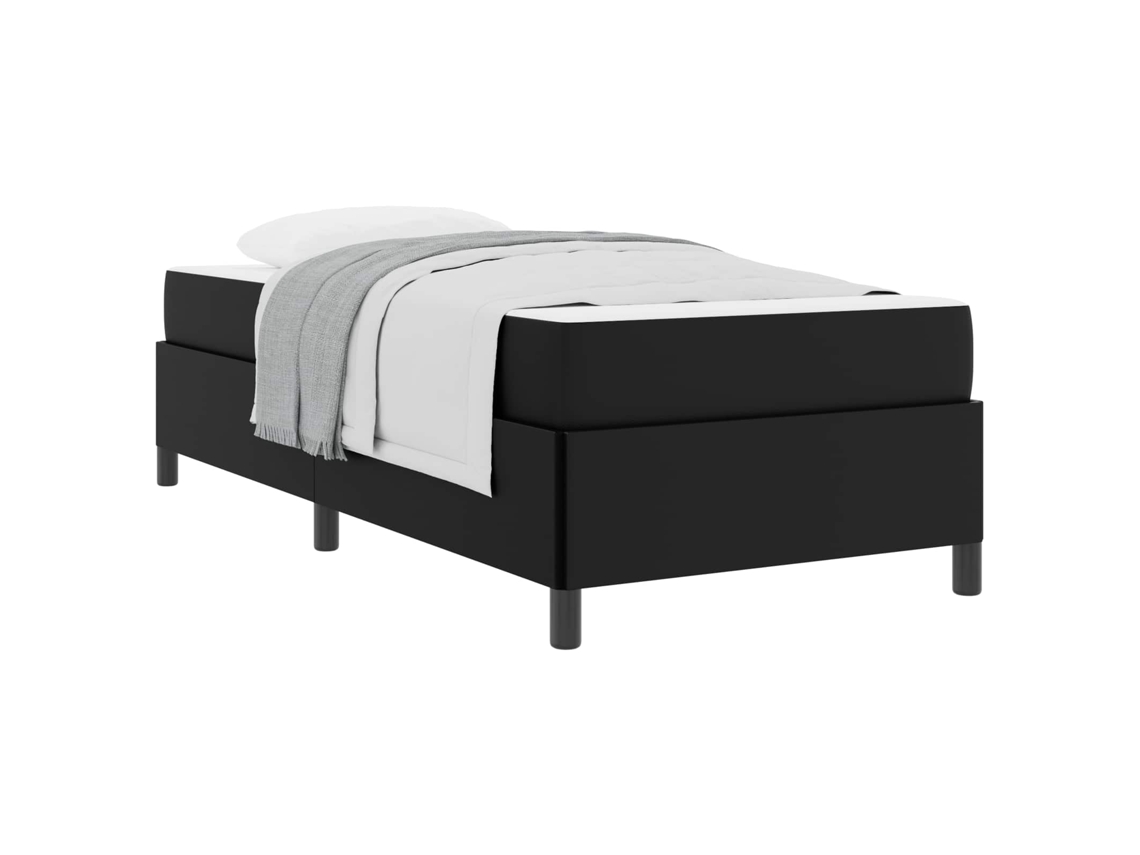 Estrutura da Cama com Colchão Preto Tecido MAISON EXCLUSIVE 80x200 cm
