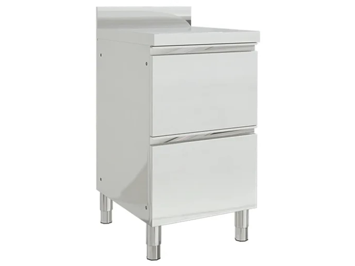 Vidaxl Armário De Cozinha Comercial Com 2 Gavetas 50x60x96 Cm