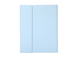 Capa Com Teclado Bluetooth Em Couro Compatível Com Ipad 10.2"/10.5", Cor Azul