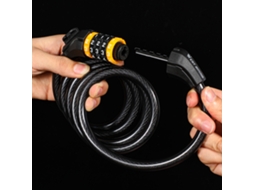 Candado de cable antifurto con código para bicicleta | S/MARCA