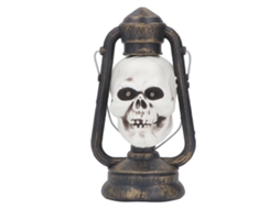 Decoração Halloween Com Caveira De Prisão, Olhos Luzidios E Sons Assustadores, Alimentada Por Bateria, Laxiscreed
