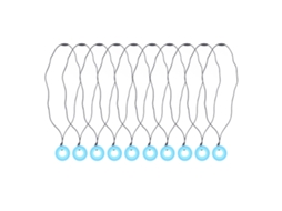 10 Peças Colar De Masticamento Sensorial Seguro Silicone Suave Para Crianças, Pingente De Masticar Azul Escuro